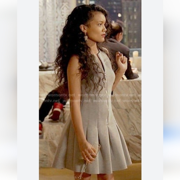 T Alexander Wang Grey Neoprene Dress Size X-small - Picture 6 of 15